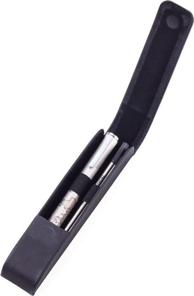 Troika Rollerbal pen met afbeelding van de wereld in etui