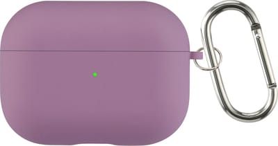 AirPods 3 Hoesje – Siliconen Case met Clip – Schokbestendig – Geschikt voor Draadloos Opladen – Lichtpaars