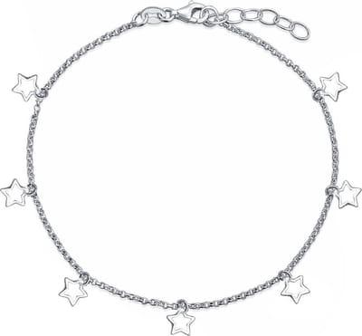 Fako Bijoux® - Enkelbandje - Enkelsieraad - Open Sterretjes
