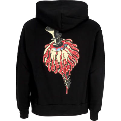 Hoodie man schroef hoodie zwart