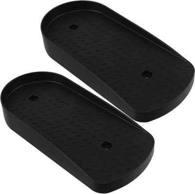 Fitnessapparatuur Pedalen - Vervangende Onderdelen - Aerobe Training - Gestructureerd Oppervlak - 27.90X13.00X4.00CM - Zwart