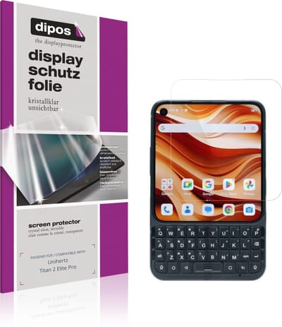 dipos – 4x Beschermfolie geschikt voor Unihertz Titan 2 Elite Pro | Krasbestendige & heldere Screenprotector Ultra-Thin