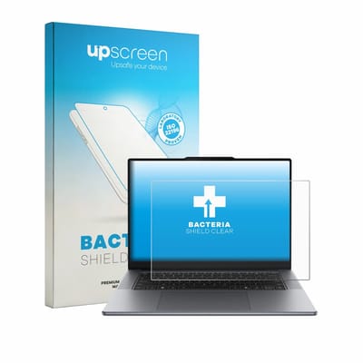 upscreen - Screenprotector voor Lenovo Yoga Pro 7i Gen 11 Aura Edition 15" - Folie Beschermfolie transparant antibacterieel