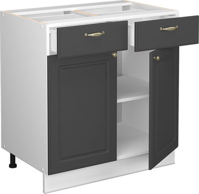 Vicco Fame-Line Keukenonderkast – 80 cm, WB Eik Antraciet-goud