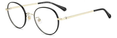 Kate Spade HELKA/N/FJ Black gold 49/22/140 WOMAN Brilmonturen