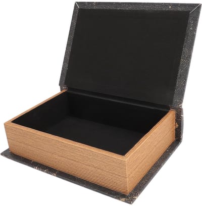 OmGoods - Dailygoody - Vintage Decoratieve Boekdoos - Houten Opbergbox voor Stijlvolle Organisatie