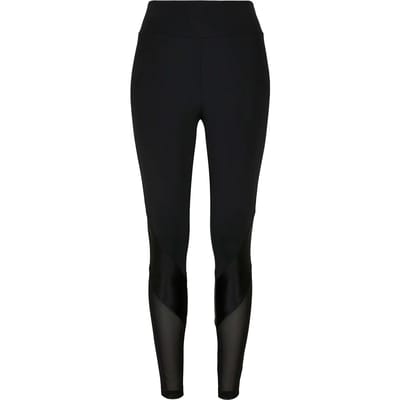 Urban Classics - Highwaist Mixed Tech Sportlegging - XS - Zwart