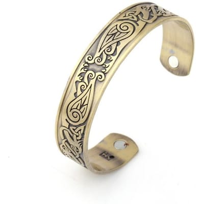 Noorse Viking Raaf Retro Armband Nieuw Europa en Amerika Phoenix Groot Merk Mannen en Vrouwen Pols Polsband 21cm beige