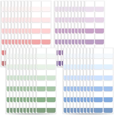 Dailygoods- Sticky Tabs 480 Stuks - Plaknotities - Zelfklevende Tabbladen - Meerkleurige Index - Herbruikbaar - PET Materiaal