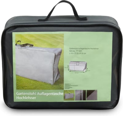 Hanse® Beschermhoes opvouwbare tuinstoelen - 130x32x50 cm - Grijs