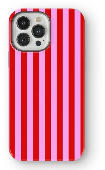 DripCase Gestreept Hoesje geschikt voor iPhone 13 Pro Max | Backcover met Mag | Stripes Motief | Trendy Case geschikt voor iPhone 13 Pro Max met Strepen Candy Stripes