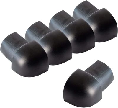 5x Buitenhoekprofiel voor Tegelprofiel 10mm - Geanodiseerd Aluminium Kwartcirkelprofiel Zwart
