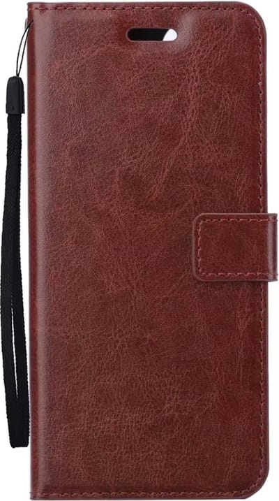 Hoesje Met Pasjeshouder - Geschikt voor Samsung Galaxy S23 FE - Luxe Bookcase Portemonee - Flip Case - Kunstleer Book Case - Flipcase - Book Cover - Walletcase - Portemonneehoes - Bruin