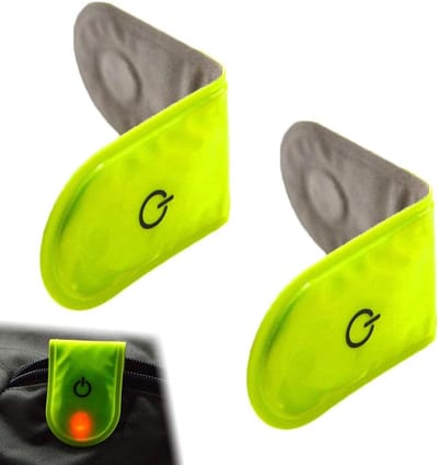Reflector Clips voor Fietsen en Kleding - 2 Stuks LED Reflectoren met Hoge Reflectiviteit en Ingebouwde Batterij
