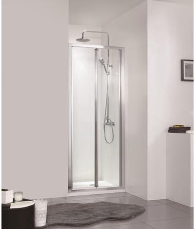FugaFlow Efficiente Vetro Vouwdeur - 70x190cm - 6mm veiligheidsglas - alu profiel - anti kalk - chroom