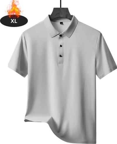 Livano Poloshirt Heren - T-Shirt Heren - Shirt - Overhemd - Polo Shirt - Grijs - XL