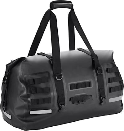 Motorfiets Bagage Tas - Reistas Achterbank - Motor Reizen - Waterdicht PVC Materiaal - 50 Liter - Zwart