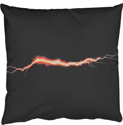 Sierkussens - Kussentjes Woonkamer - 50x50 cm - Oranje - Bliksemflits - Licht