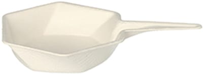 50 Fingerfood - Schaaltjes Suikerriet pure 15 ml 1,5 cm x 9,5 cm x 6,3 cm wit Hexagon