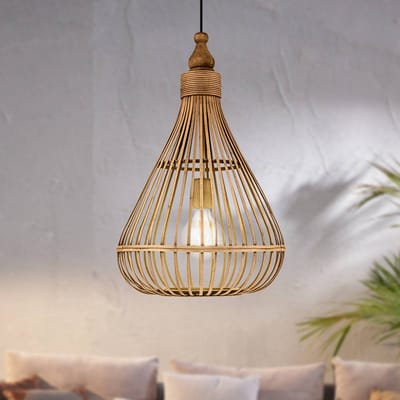 EGLO Amsfield Hanglamp - E27 - Ø 35 cm - Bruin