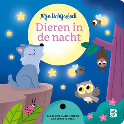 Mijn lichtjesboek - Dieren in de nacht Kartonboekjes