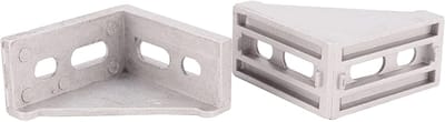 Hoekbeugels - Verbindingsstukken - Meubelverbinding - Aluminium Profiel - 30x20x10mm - Zilverkleurig