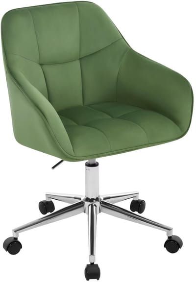 2 Stuks Eetkamerstoelen - Gestoffeerde Keukenstoelen met Rugleuning en Armleuningen - Metalen Poten - Voor Woonkamer, Kantoor of Kaptafel