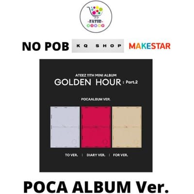 SELECT POB POCAALBUM Ver ATEEZ 11e Mini Album Golden Hour Deel 2 No POB SET Ver