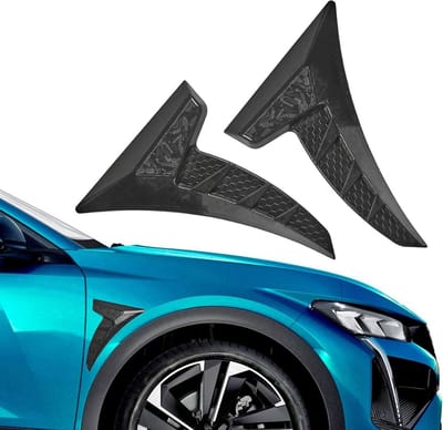 Auto Zijspatbord Shark Gills 17,75 x 25,4 cm - 3D Vleugel Spoiler, Ventilatieopeningen en Decoratieve Stickers voor Exterieur Accessoires