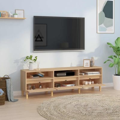 vidaXL - Tv-meubel - 150x30x44,5 - cm - bewerkt - hout - sonoma - eikenkleurig