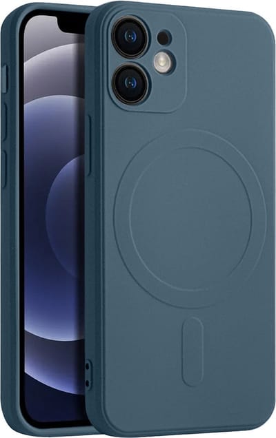 Casify Siliconen Hoesje geschikt voor MagSafe iPhone 12 Mini Hoesje - Blauw