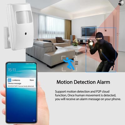 Verborgen IP Camera - Beveiligingscamera Pinhole - Huis Beveiligen - Onzichtbaar Nachtzicht - 5MP HD Resolutie - Wit