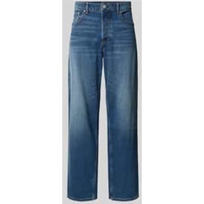 straight fit jeans van katoenmix