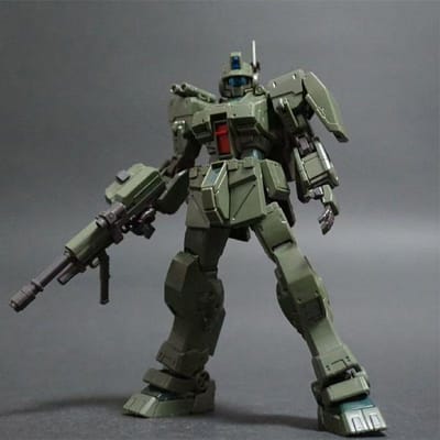 XFS HG 1/144 RGM-79S GM Spartan Maquette Collection Assemblage Figurines d'Action Mobiles Robot Figurine Modèle Jouet Cadeaux pour Enfants