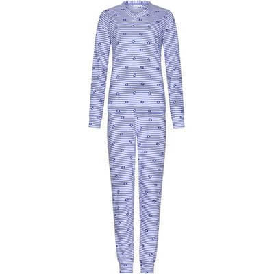 Rebelle - Leopard Lilac - Pyjama - Bio Katoen - Paars/Wit - Maat 48