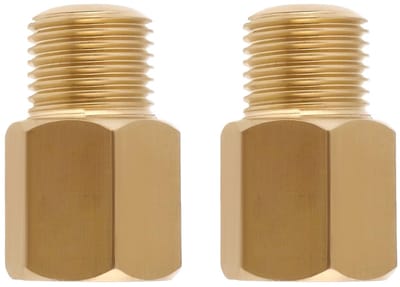 JHUBERS - Messing Adapter - 1/8 BSPT naar 1/8-27 NPT - Precisie Fitting - Duurzaam materiaal - Geschikt voor diverse toepassingen - Perfect voor le...