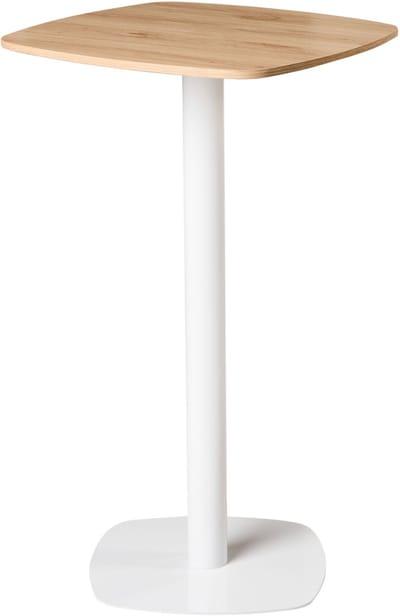 MORELLA - Statafel - Lichtbruin/Wit - 60 x 60 cm - MDF