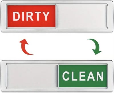 Vaatwasmagneet I Koelkastmagneet I Met Clean & Dirty Opties I Met Sterke Mageet en Zuignappen I Geeft Aan Of De Vaat Schoon Of Vuil Is