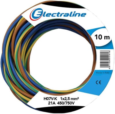 Kabel H07V-K, 1x2.5 mm, 10 m voor Algemene Toepassingen
