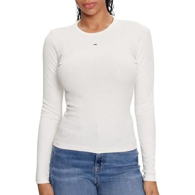 slim fit shirt met lange mouwen van katoenmix