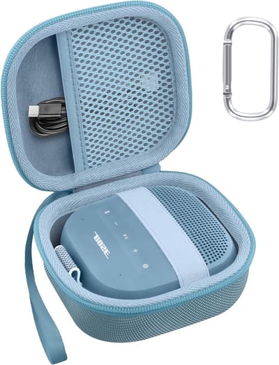 Draagbare Bluetooth speaker beschermhoes voor SoundLink Micro - Hardcase, Reisbescherming, Blauw