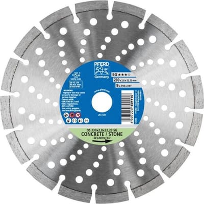 PFERD TOOLS 68000044 Ds Sg Diamanten doorslijpschijf Diameter 230 mm Boordiameter 22.23 mm 1 stuk(s)