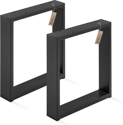 Tafelpoten Rechthoekig Zwart 40x43 cm Set van 2 voor Salontafel of Bureau