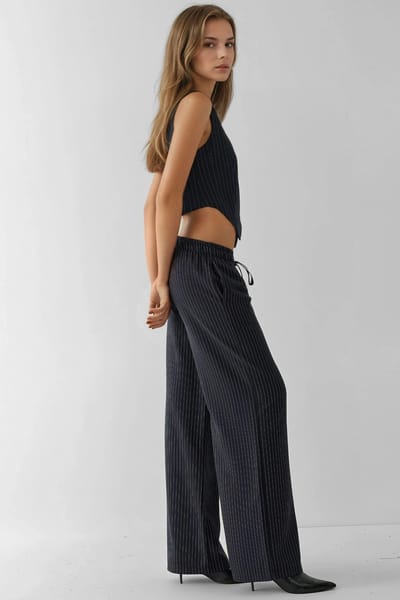 Gestreepte Wijde Pantalons