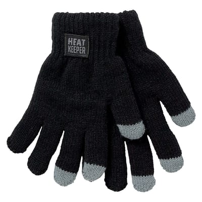 Heatkeeper - Thermo handschoenen kids met I-touch - Zwart - 5/8 Jaar - 2-Paar