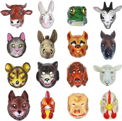 Dieren Masker - Ezel - Plastic - Volwassenen