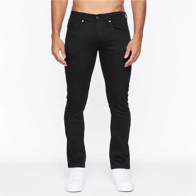 Crosshatch Heren Buraca Slim Jeans (Massief zwart)