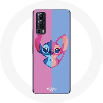 Vivo Y72 Stitch en engelentas blauw roze