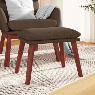 vidaXL - Voetenbank - 45x29,5x35 - cm - stof - bruin