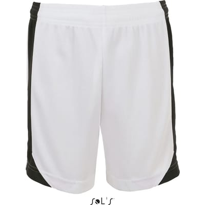 SOL'S Kids´ Olimpico Contrast Short LT01720 - White/Black - 6 Jahre (116)